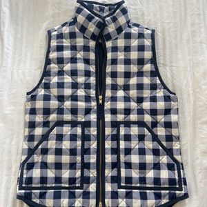 J. Crew Gingham Vest
